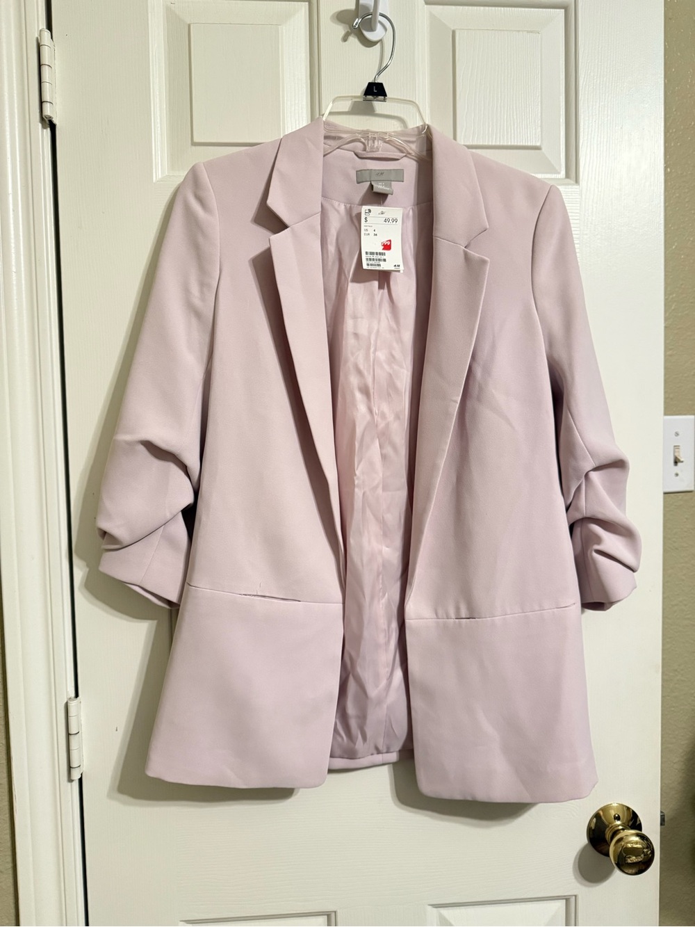 H&M Light Pink Blazer Jacket
